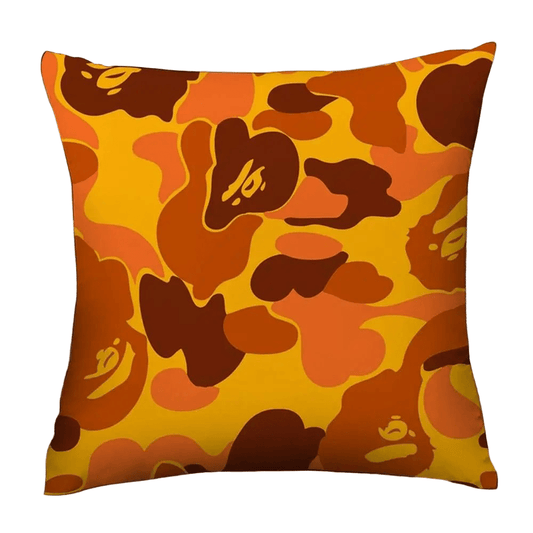 Cushion Cover: Plush Comfort, Elegant Design - approx. 18 X 18 inches ORANGE - TPR Mall