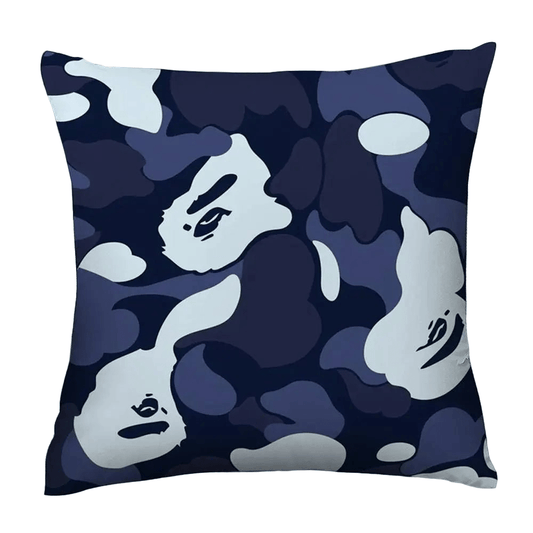 Cushion Cover: Plush Comfort, Elegant Design - approx. 18 X 18 inches DARK BLUE - TPR Mall