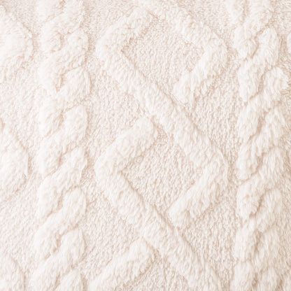 Plush Geometric Pillow Cover 17x17 inches - Eco - Friendly & Soft - TPR Mall