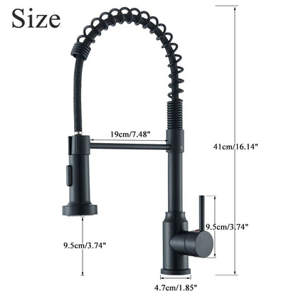 Pull Down Kitchen Faucet 360° Swivel Dual Function Tap