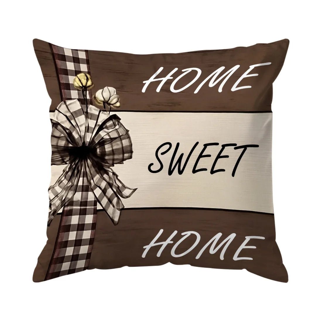 Throw Pillow Cover Cotton Print Cushion Cover 17.71" x 17.71" - Peach Skin Velvet - TPR Mall