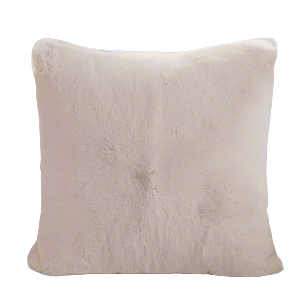 Faux Rabbit Fur Pillow Cover 17x17 inches - Ultra Soft & Plush - TPR Mall
