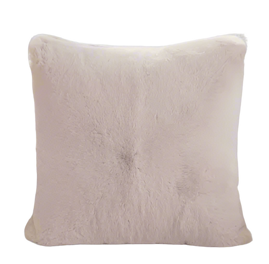 Faux Rabbit Fur Pillow Cover 17x17 inches - Ultra Soft & Plush - TPR Mall